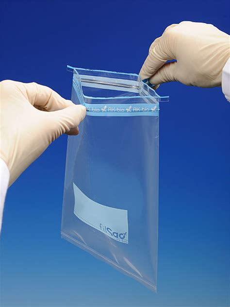 sterile polyethylene bags.